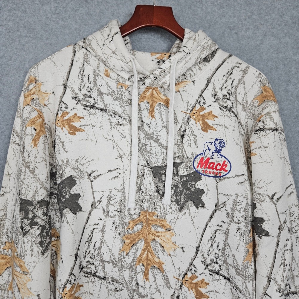 Mack Trucks Frostwood Camo Hoodie Mens Medium Genuine Parts Graphic MKX-K0056